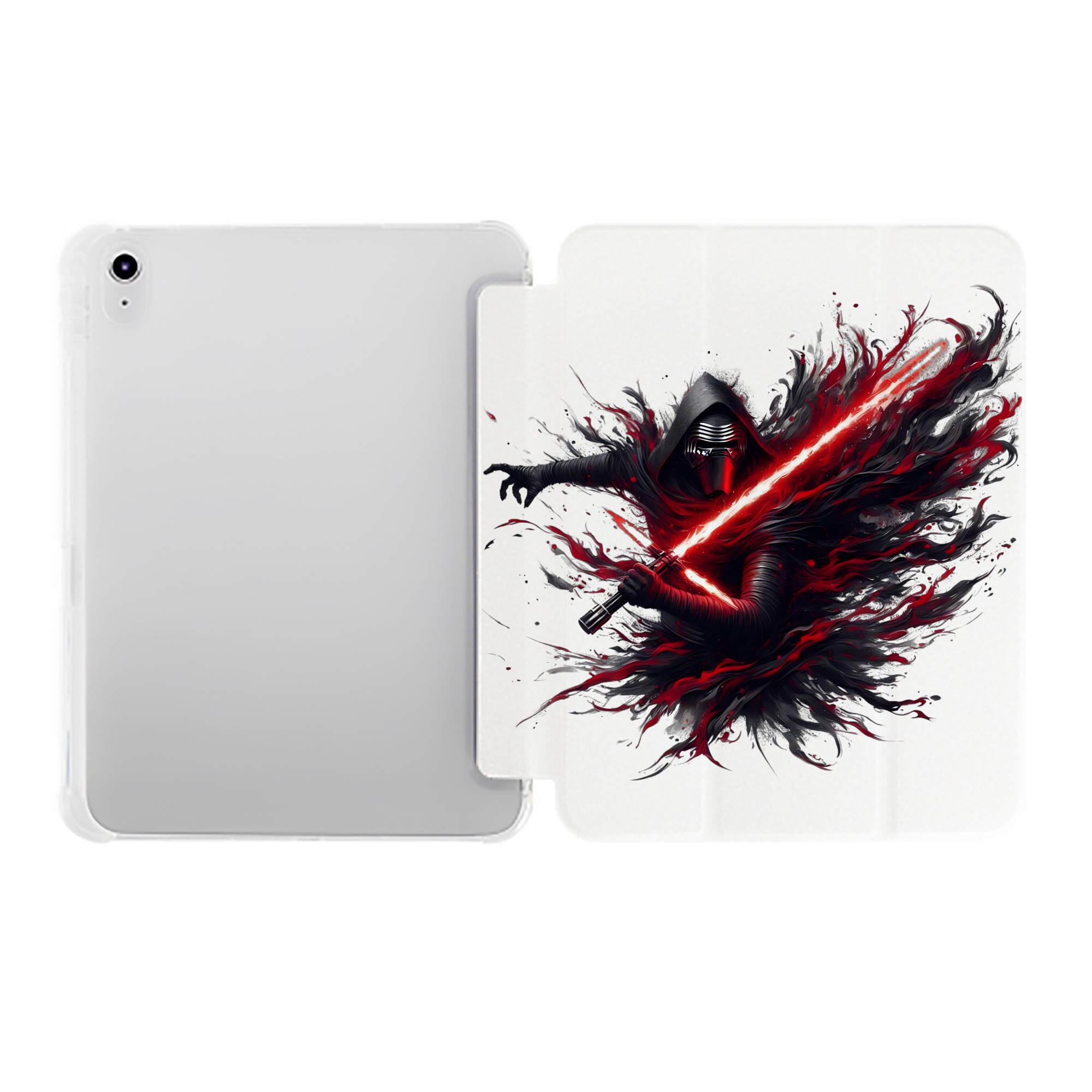 （画像用） スター・ウォーズ Star Wars IPad ケース ペン収納付き 三つ折りスタンド PUレザー×シリコン 対応機種9.5/10.5/10.9インチ